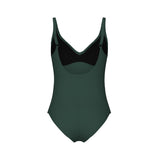 WOMEN'S ARENA SWIMSUIT VICTORIA U BACK SOLID DARK SAGE