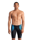 MEN'S ARENA OPENINGS SWIM JAMMER BLACK-TURQUOISE