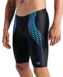 MEN'S ARENA OPENINGS SWIM JAMMER BLACK-TURQUOISE