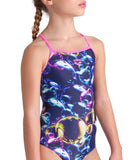 GIRL'S ARENA SOAP BUBBLES SWIMSUIT LIGHT DROP BACK