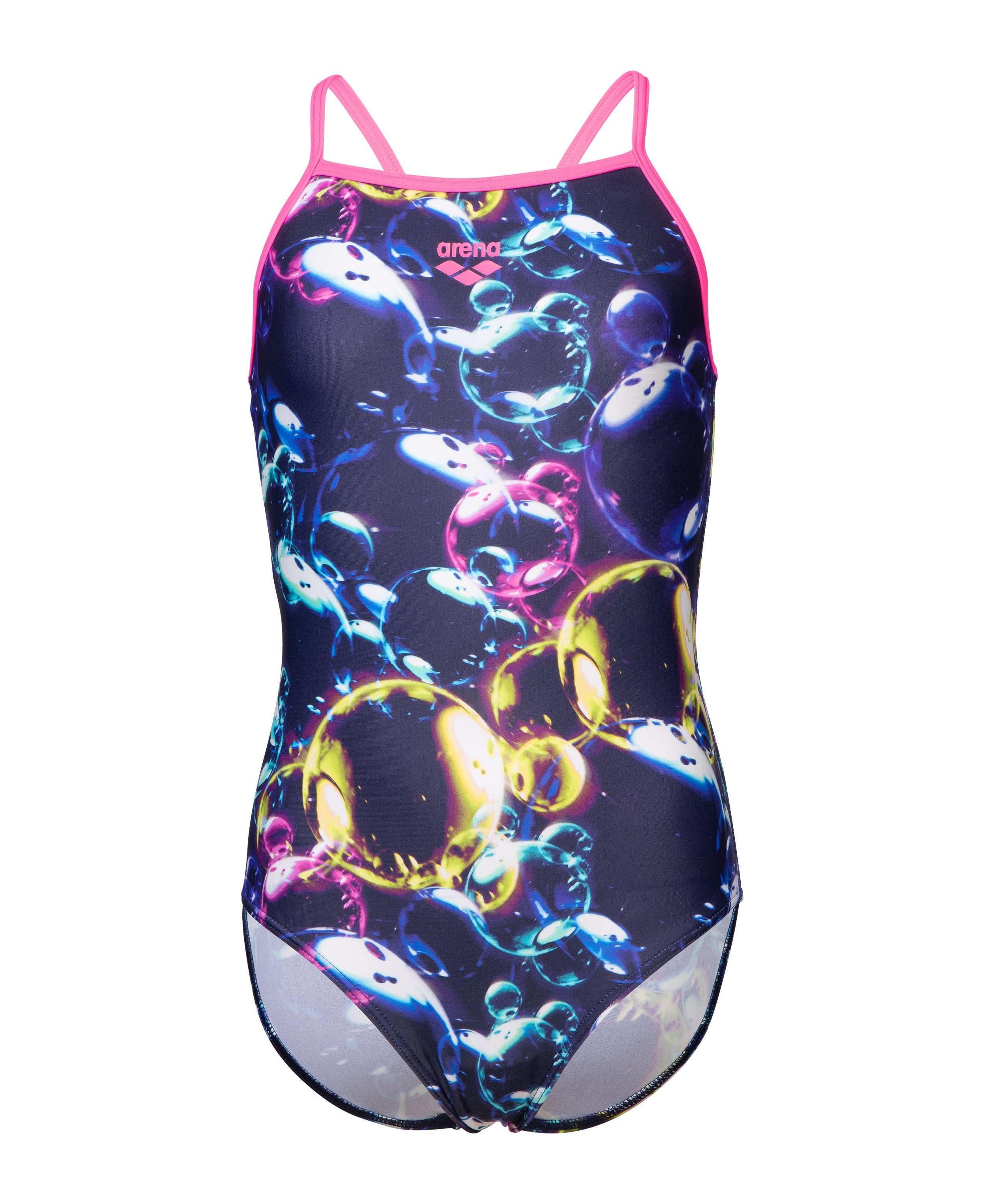 GIRL'S ARENA SOAP BUBBLES SWIMSUIT LIGHT DROP BACK