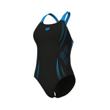 WOMEN'S ARENA POSEIDONIA SWIMSUIT SWIM PRO BACK BLUE-BLACK