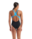 WOMEN'S ARENA POSEIDONIA SWIMSUIT SWIM PRO BACK BLUE-BLACK