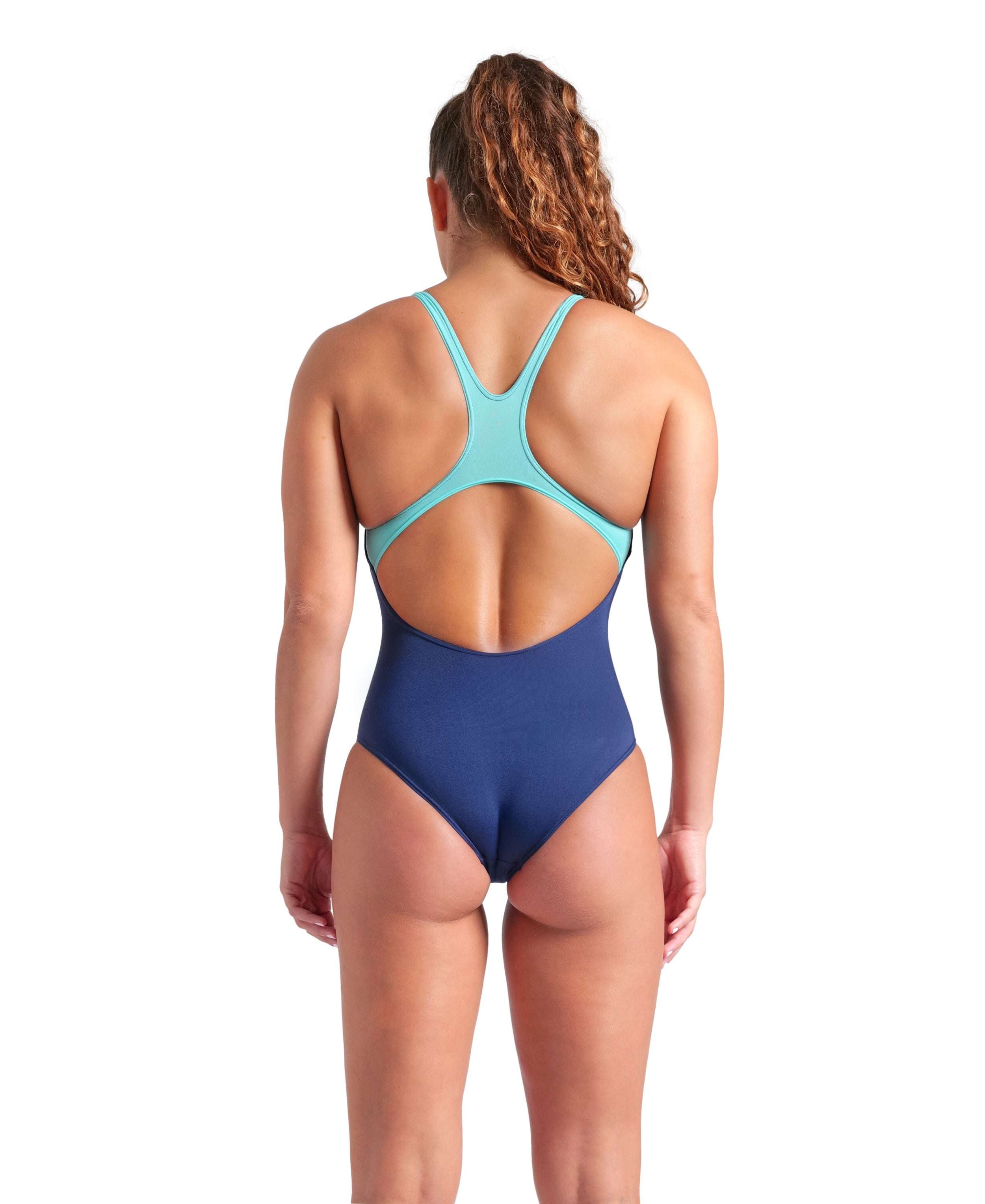 WOMEN'S ARENA POSEIDONIA SWIMSUIT SWIM PRO BACK NAVY