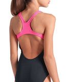 GIRL'S ARENA POSEIDONIA SWIMSUIT SWIM PRO BACK BLACK