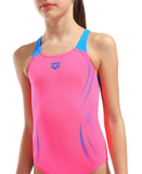 GIRL'S ARENA POSEIDONIA SWIMSUIT SWIM PRO BACK PINK