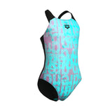 Arena Multi Colours Badedragt Pige - Multi/Sort