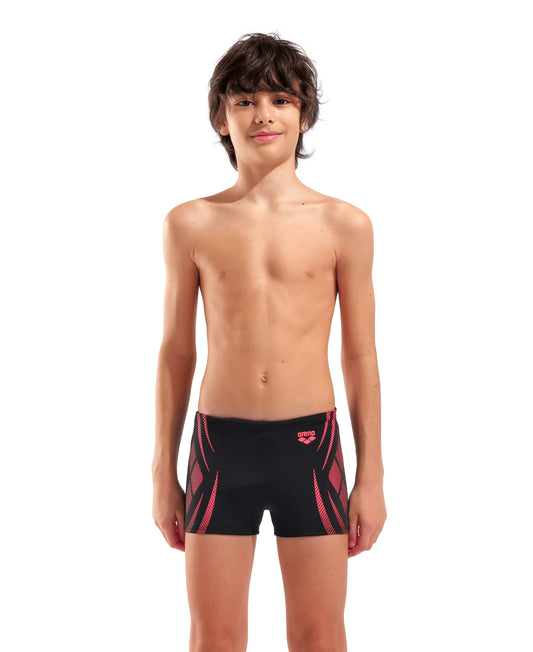 BOY'S ARENA POSEIDONIA SWIM SHORT BLACK-CALYPSO CO