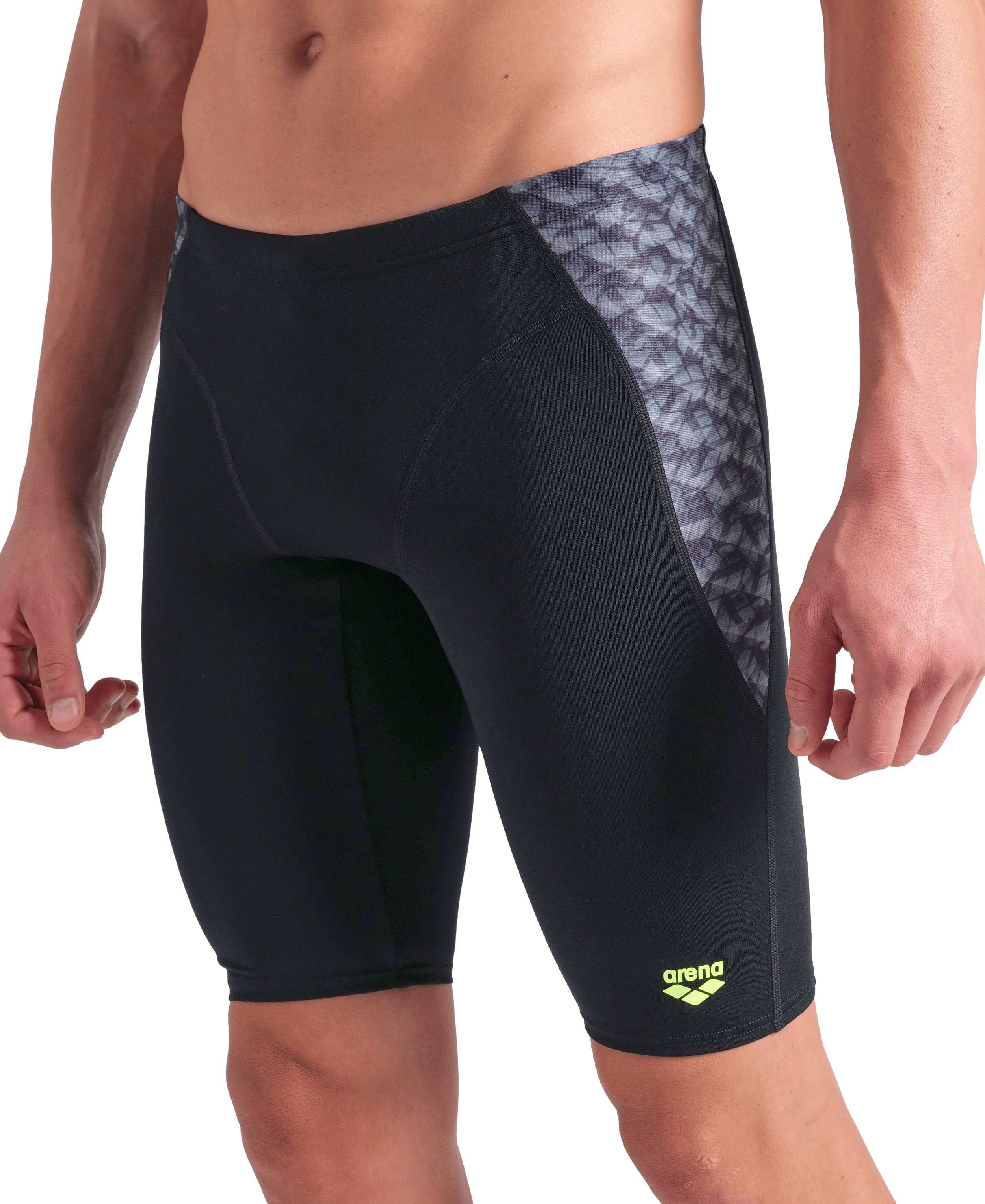 MEN'S ARENA MONOGRAM SWIM JAMMER BLACK