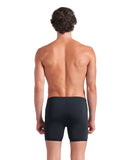 MEN'S ARENA POSEIDONIA SWIM MID JAMMER BLACK-WHITE