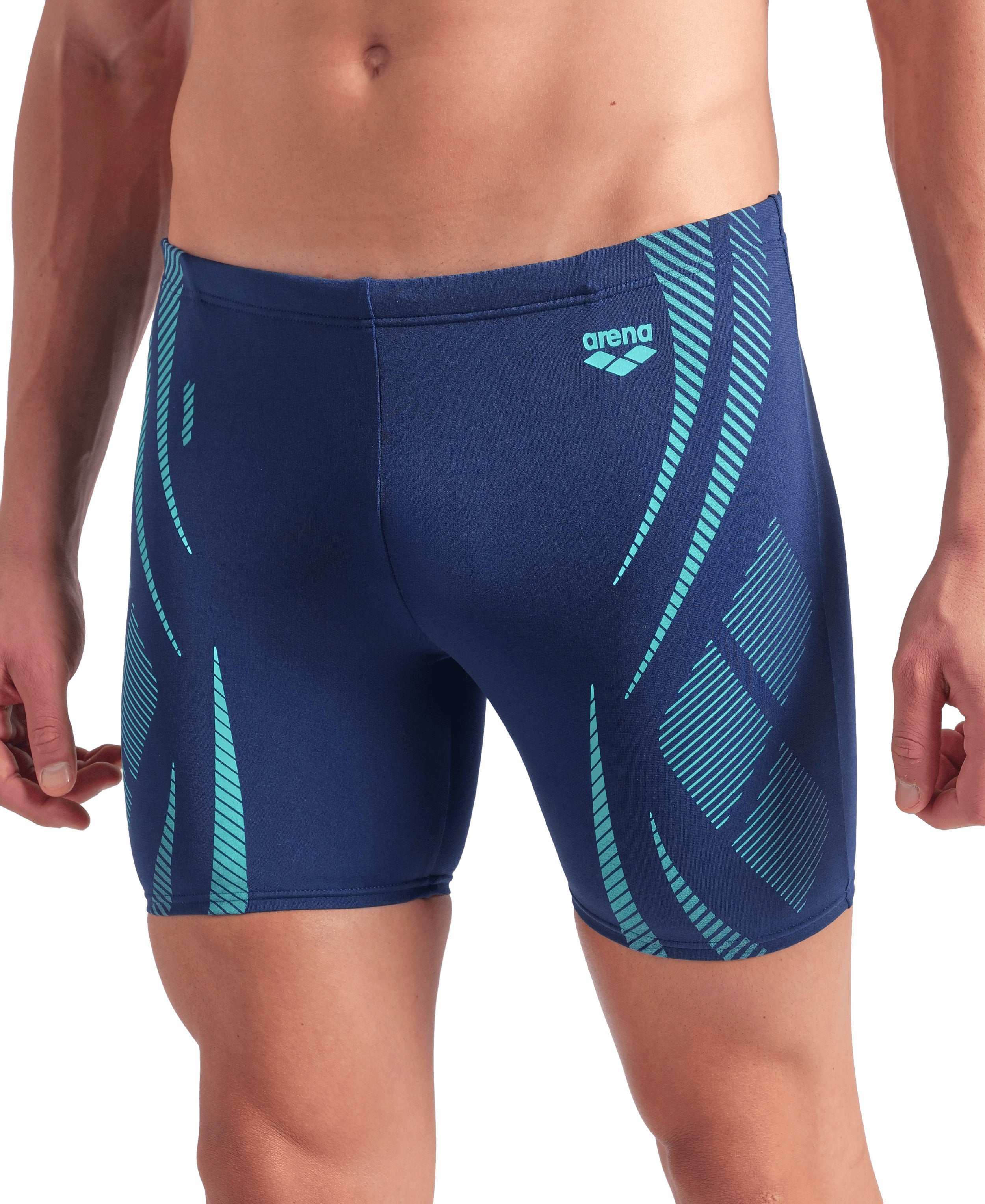 MEN'S ARENA POSEIDONIA SWIM MID JAMMER NAVY-WATER