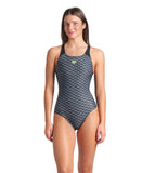WOMEN'S ARENA MONOGRAM SWIMSUIT CONTROL PRO LOW B
