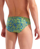 Arena Snakeskin Swim Brief – Green