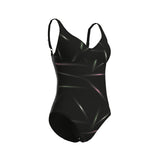 WOMEN'S ARENA STARS RAIN SWIMSUIT U BACK BLACK MULTI