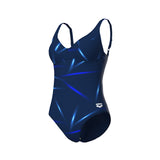 WOMEN'S ARENA STARS RAIN SWIMSUIT U BACK NAVY MULTI