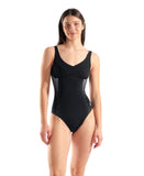 WOMEN'S ARENA NICESENESS SWIMSUIT U BACK BLACK-SEA
