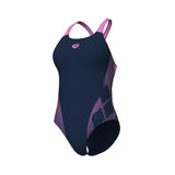 WOMEN'S ARENA LILY SWIMSUIT SWIM PRO BACK LB NAVY-ORCHID