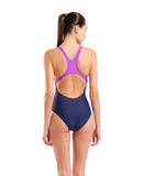 Arena Lily Badedragt Dame – Navy/Violet