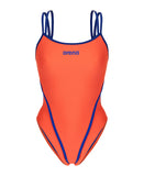 Hyperflow Double Cross Back Swimsuit – Orange/Blå