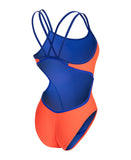 Hyperflow Double Cross Back Swimsuit – Orange/Blå
