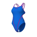 Hyperflow Double Cross Back Swimsuit – Blå/Lilla