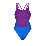 Hyperflow Double Cross Back Swimsuit – Blå/Lilla