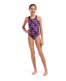 GIRL'S ARENA CANDIES SWIMSUIT SWIM PRO BACK L MULTI