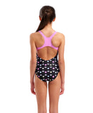 GIRL'S ARENA MULTIPLE DOT SWIMSUIT SWIM PRO BACK L
