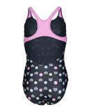 GIRL'S ARENA MULTIPLE DOT SWIMSUIT SWIM PRO BACK L