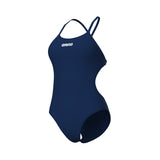WOMEN'S ARENA SWIMSUIT TIE BACK SOLID NAVY