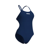 WOMEN'S ARENA SWIMSUIT TIE BACK SOLID NAVY