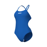 WOMEN'S ARENA SWIMSUIT TIE BACK SOLID ROYAL BLUE