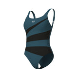 W ARENA SWIMSUIT ISABELLA WING BACK MANGROVE-NIGHT