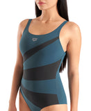 W ARENA SWIMSUIT ISABELLA WING BACK MANGROVE-NIGHT