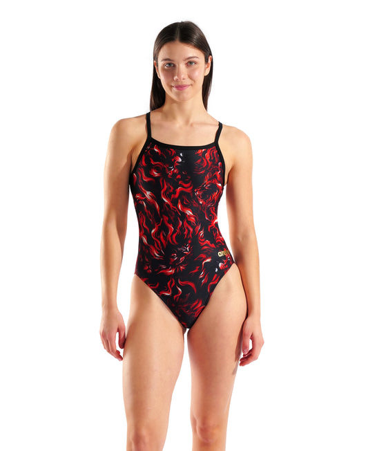 WOMEN'S ARENA GRAPHIC SWIMSUIT CHALLENGE BACK - INDOMITUS