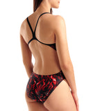 WOMEN'S ARENA GRAPHIC SWIMSUIT CHALLENGE BACK - INDOMITUS