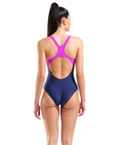 Arena Kikko Badedragt Damer - Navy/Violet