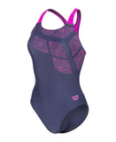 Arena Kikko Badedragt Damer - Navy/Violet
