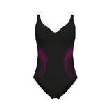 Arena Shimmering Badedragt – Sort/Violet