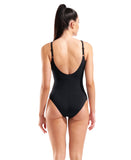 Arena Shimmering Badedragt – Sort/Violet