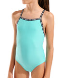 Arena Beach Solid Badedragt Pige – Turkis