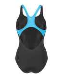 Arena Graphic Badedragt Dame – Sort/Turkis