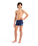 Arena Graphic Swim Short Drenge - Mørkeblå/hvid