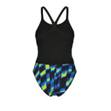 Arena Women's Wave Swimsuit Challenge Back – Black/Multi