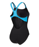 Women's Graphic badedragt - Sort/Blå