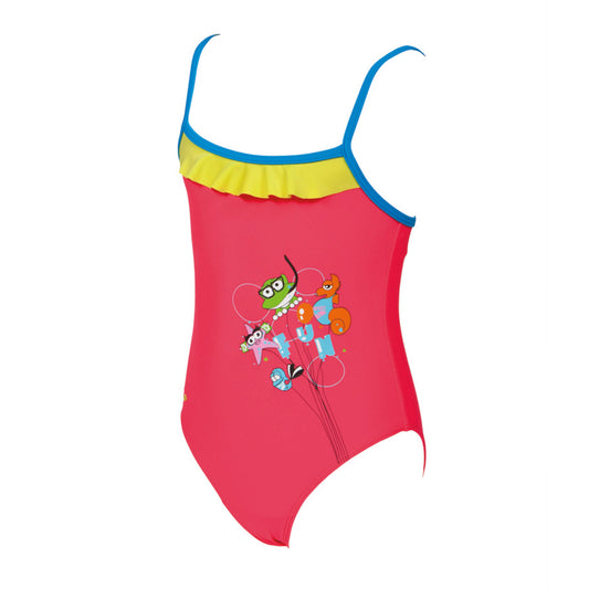 Arena AWT Rouche Badedragt Junior -  Fluo Rød