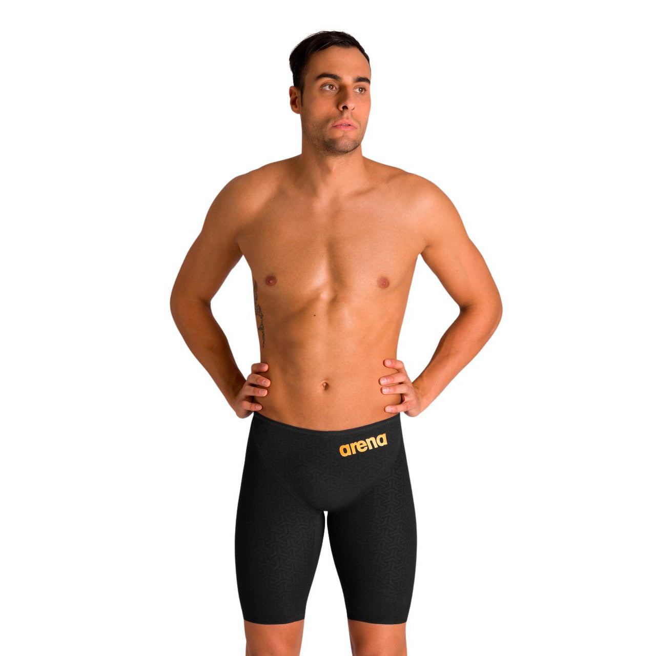 Arena Powerskin Carbon Glide Jammer - BLACK-GOLD