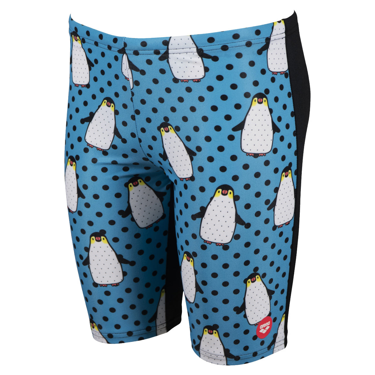 Arena Crazy Penguins Jammer Junior - Sort/blå multi farvet