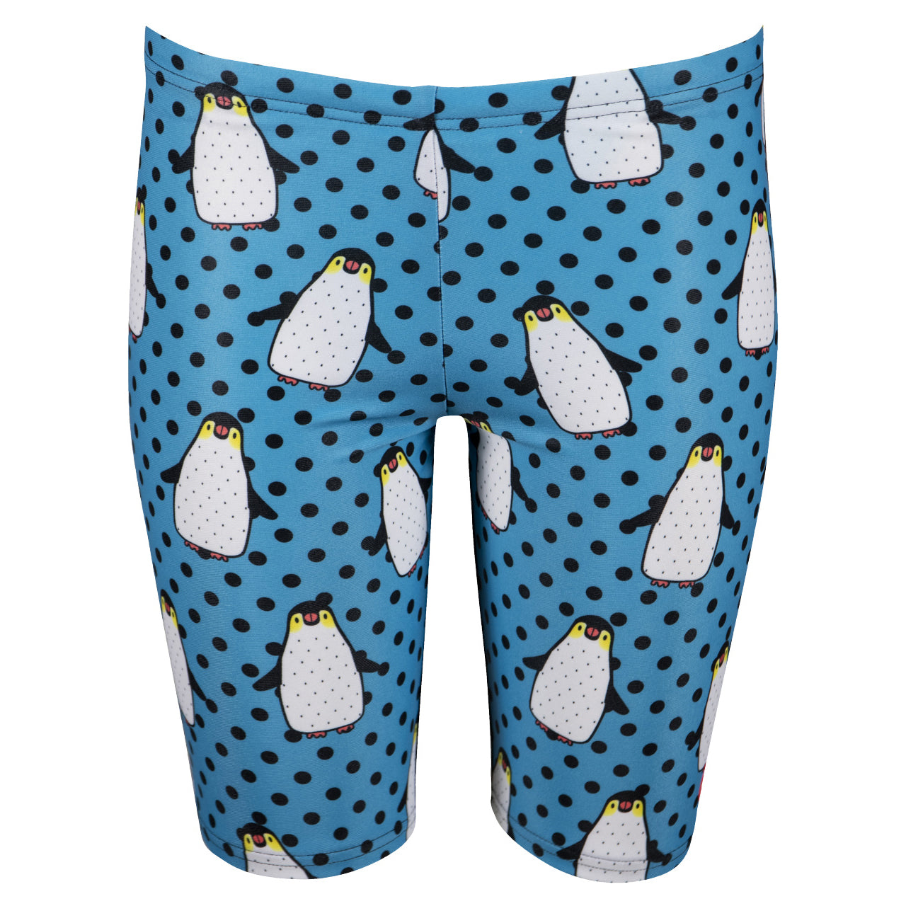 Arena Crazy Penguins Jammer Junior - Sort/blå multi farvet