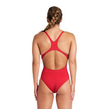 WOMEN'S TEAM SWIMSUIT SWIM PRO SOLID RED-WHITE